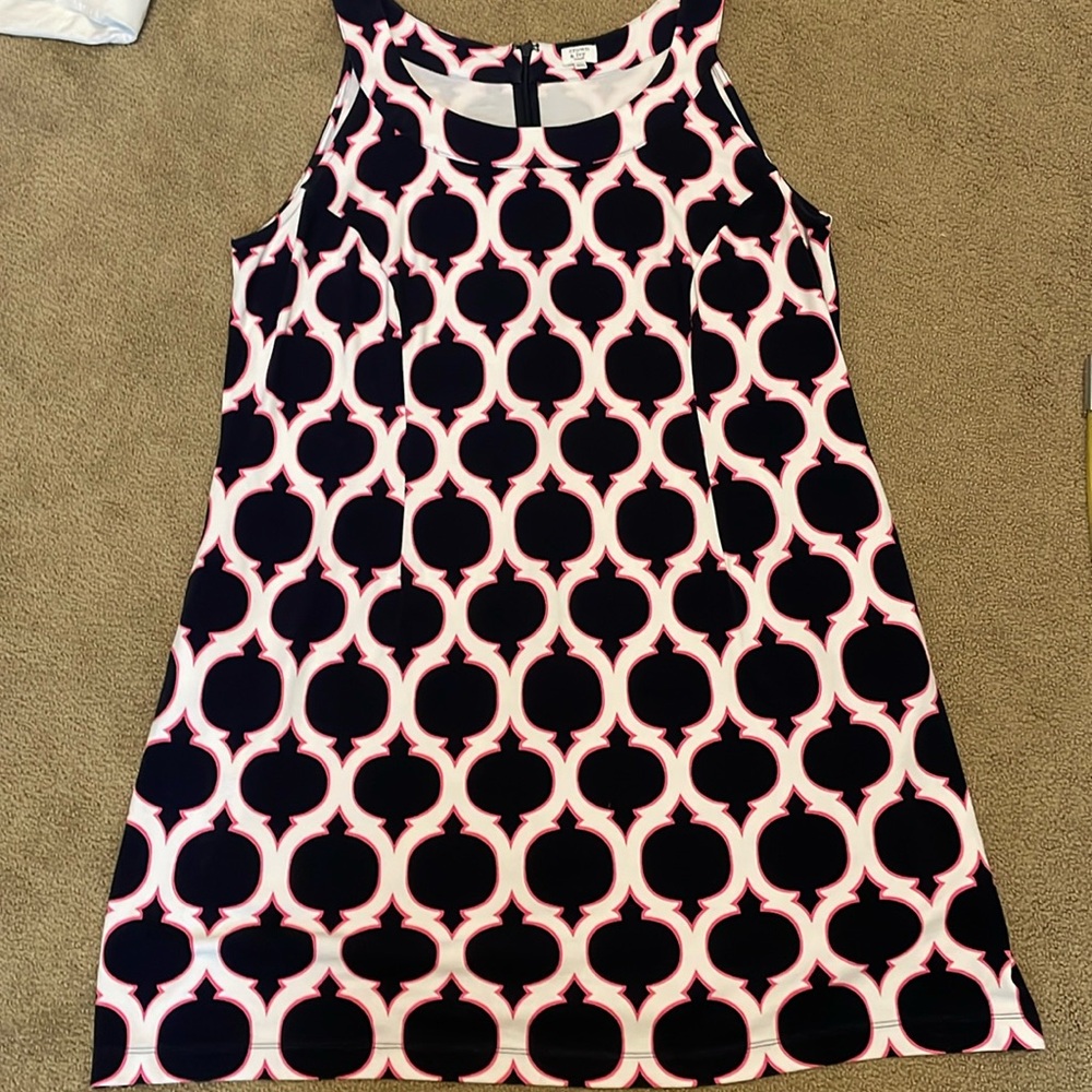 Crown & Ivy preppy printed sundress with pockets